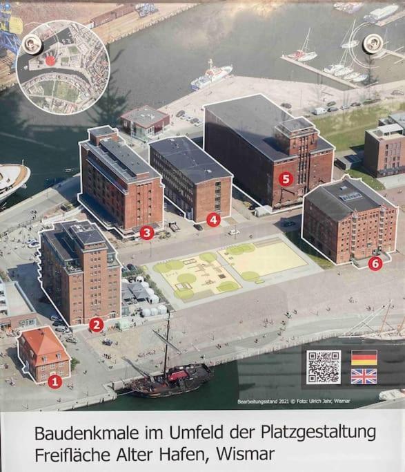 Meerblick, Balkon Und Private Sauna Im Historischen Getreidespeicher วิสมาร์ ภายนอก รูปภาพ
